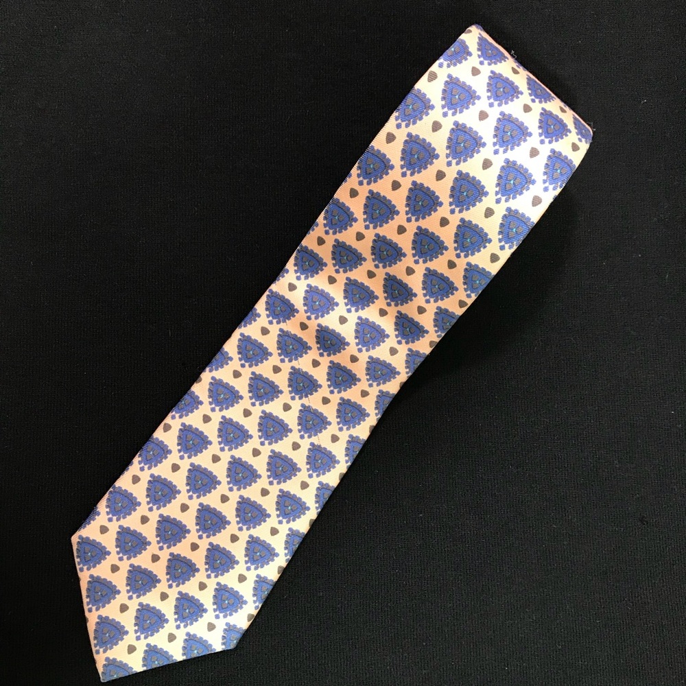 CALVIN KLEIN Mens All Silk Beige tie